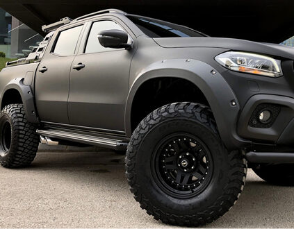 Mercedes Benz Oneway Set spatbordverbreders (Fender Flares) passend voor Mercedes X-Klasse W470 2017- - Matzwart OWFF02007