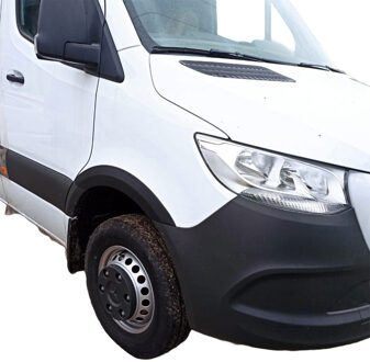 Mercedes Benz Oneway Set spatbordverbreders (Trims) passend voor Mercedes Sprinter W907 2018- - Matzwart OWWA03006