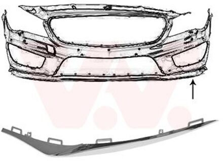 Mercedes Benz Plaat, bumper 2937581