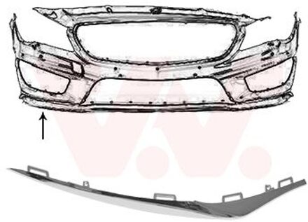 Mercedes Benz Plaat, bumper 2937582