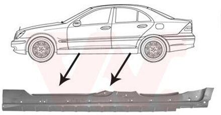 Mercedes Benz Plaatwerkdeel Dorpel