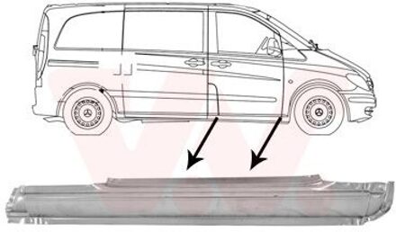 Mercedes Benz Plaatwerkdeel Dorpel