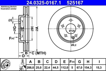 Mercedes Benz Powerdisc Remschijf 24032501671
