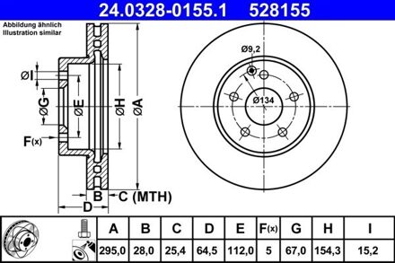 Mercedes Benz Powerdisc Remschijf 24032801551