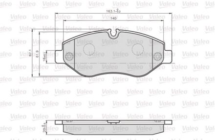 Mercedes Benz Remblok Vul Merc Sprinter Ii 872192
