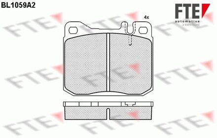 Mercedes Benz Remblokken set BL1059A2