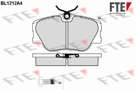 Mercedes Benz Remblokken set BL1212A4