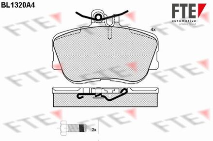 Mercedes Benz Remblokken set BL1320A4