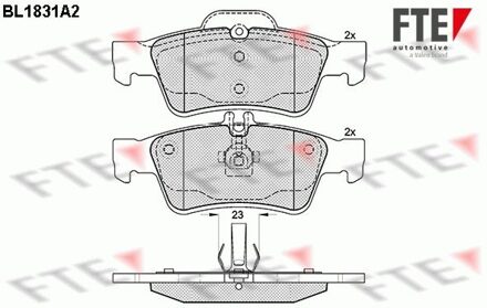 Mercedes Benz Remblokken set BL1831A2