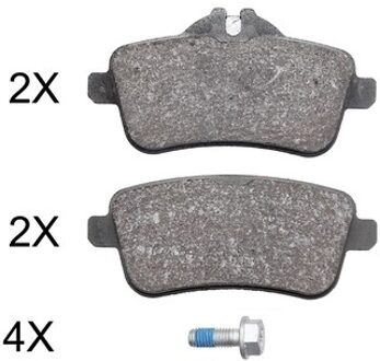 Mercedes Benz Remblokken set