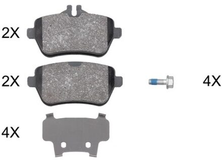 Mercedes Benz Remblokken set