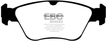 Mercedes Benz Remblokkenset EBC Ultimax2 DP1055 DP1055