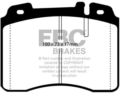 Mercedes Benz Remblokkenset EBC Ultimax2 DP927 DP927