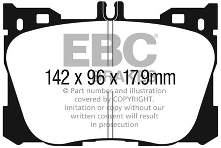 Mercedes Benz Remblokkenset EBC Ultimax2 DPX3070 DPX3070