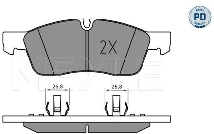Mercedes Benz Remblokkenset, schijfrem 0252519219PD