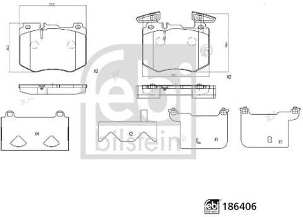 Mercedes Benz Remblokkenset, schijfrem 186406