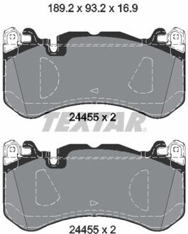 Mercedes Benz Remblokkenset, schijfrem 2445503