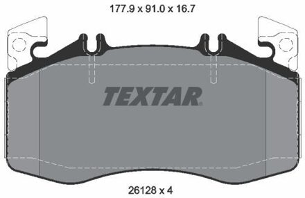 Mercedes Benz Remblokkenset, schijfrem 2612801