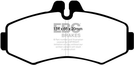 Mercedes Benz Remblokkenset, schijfrem DP1292