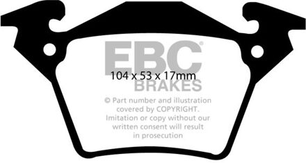 Mercedes Benz Remblokkenset, schijfrem DP1343