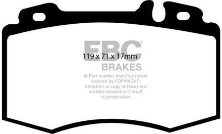 Mercedes Benz Remblokkenset, schijfrem DP1363