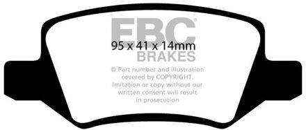 Mercedes Benz Remblokkenset, schijfrem DP1438