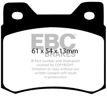 Mercedes Benz Remblokkenset, schijfrem DP464