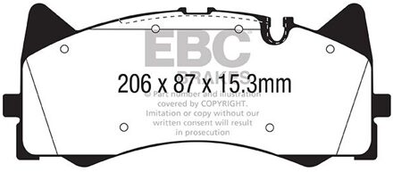 Mercedes Benz Remblokkenset Yellowstuff DP42298R