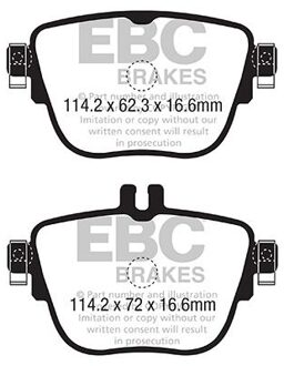 Mercedes Benz Remblokkenset Yellowstuff DP42337R