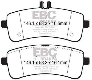 Mercedes Benz Remblokkenset Yellowstuff DP42350R