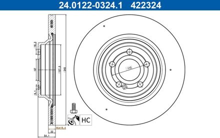 Mercedes Benz Remschijf 24012203241