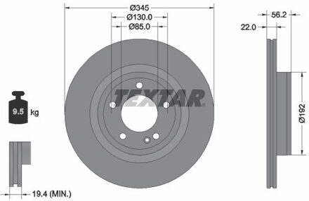 Mercedes Benz Remschijf 92345705