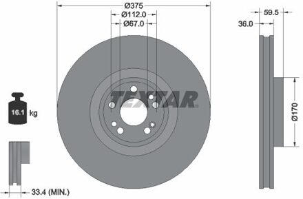 Mercedes Benz Remschijf 92346705