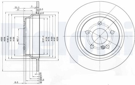 Mercedes Benz Remschijf BG3757
