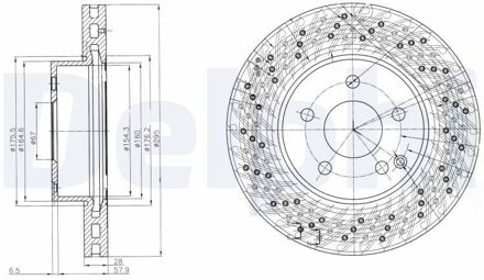 Mercedes Benz Remschijf BG4142C