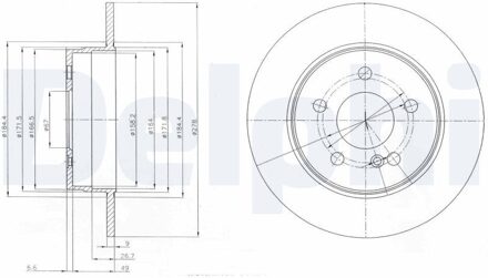 Mercedes Benz Remschijf BG4152