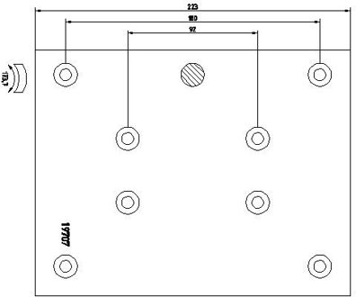 Mercedes Benz Remvoeringsset, trommelrem 1970702