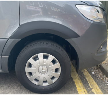 Mercedes Benz RGM Set spatbordverbreders passend voor Mercedes Sprinter 2018- (Korte & Lange wielbasis) - Zwart GRWA180