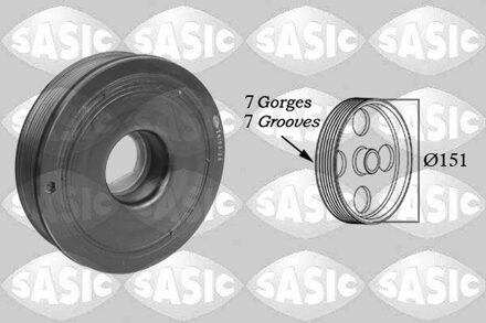 Mercedes Benz Riemschijf, krukas 2154018