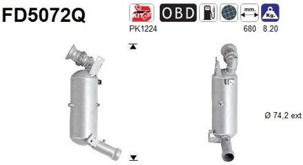 Mercedes Benz Roetfilter, uitlaatinstallatie FD5072Q