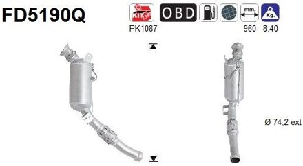 Mercedes Benz Roetfilter, uitlaatinstallatie FD5190Q