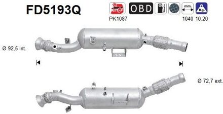 Mercedes Benz Roetfilter, uitlaatinstallatie FD5193Q
