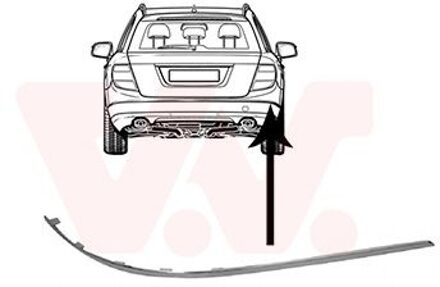 Mercedes Benz Rub.profiel R.achterbump. 3091556