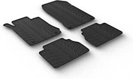 Mercedes Benz Rubbermatten passend voor Mercedes E-Klasse W210 1995-2003 (T profiel 4-delig + montageclips)