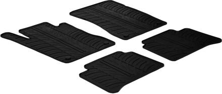 Mercedes Benz Rubbermatten passend voor Mercedes E-Klasse W211 2003-2009 (T profiel 4-delig + montageclips)