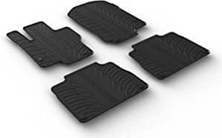 Mercedes Benz Rubbermatten passend voor Mercedes GLE (W167) Automaat 2/2019- (T profiel 4-delig + montageclips)