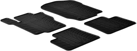 Mercedes Benz Rubbermatten passend voor Mercedes M-Klasse W164 2005- (T profiel 4-delig + montageclips)
