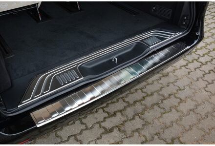 Mercedes Benz RVS Achterbumperprotector passend voor Mercedes Vito & V-Klasse 2014- 'Ribs'
