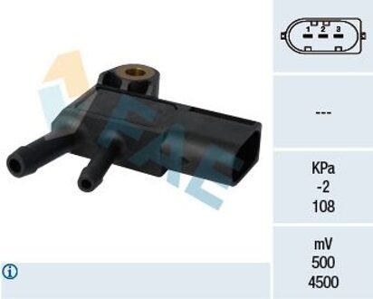 Mercedes Benz Sensor, uitlaatgasdruk 16100