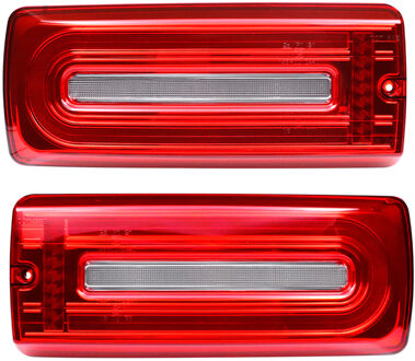 Mercedes Benz Set LED Achterlichten passend voor Mercedes G-Klasse W463 G500/G550/G55/G63 AMG 1999-2018 - Rood/Hel DLMER01LC